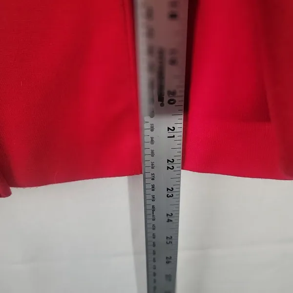 Sandro Sportswear Red Button Up Jacket Split Cowl Statement Collar Lined Size XL - Image 5