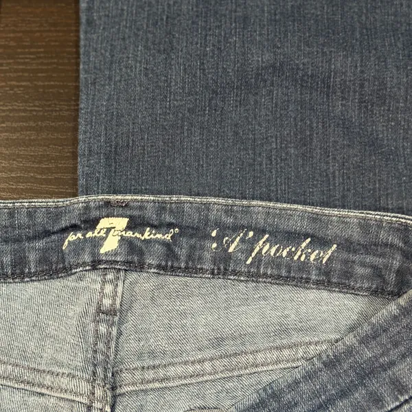 Women’s 7 For All Mankind A Pocket Dark Wash Bootcut Jeans 29 - Image 7