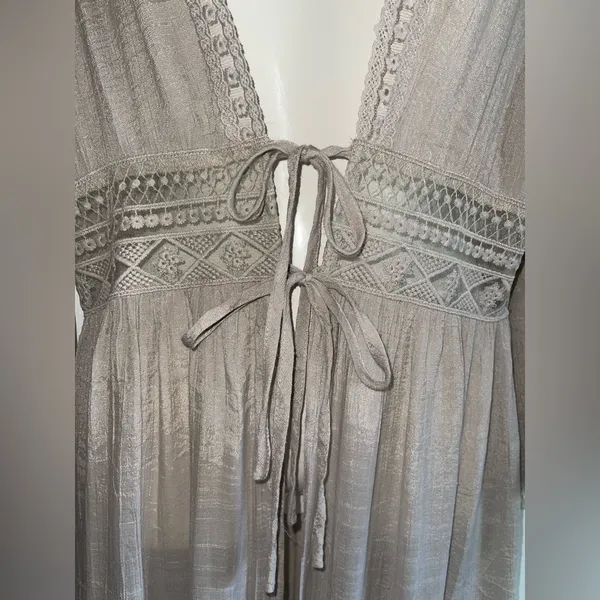 Rebellion Taupe Women's Robe - Image 3