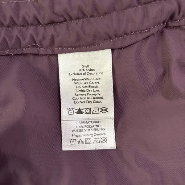 Eddie Bauer Travex Utility Windbreaker‎ Jacket Womens Medium Purple Full Zip M - Image 11
