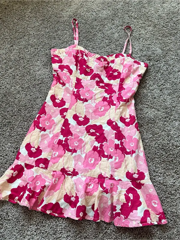Love Riche Pink Floral Mini Dress - Image 2
