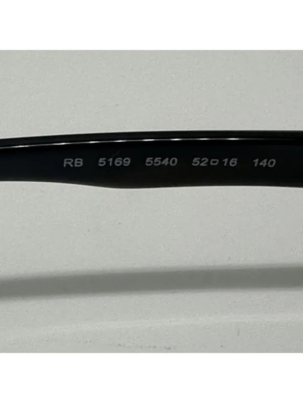 Ray-Ban Rectangular Black and Clear Prescription Glasses Frames with Case - Image 10