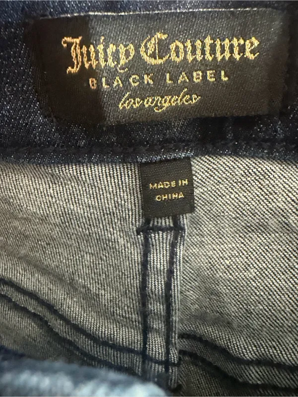 NWT Juicy Couture Black Label high rise flare dark wash jeans size 26 - Image 5
