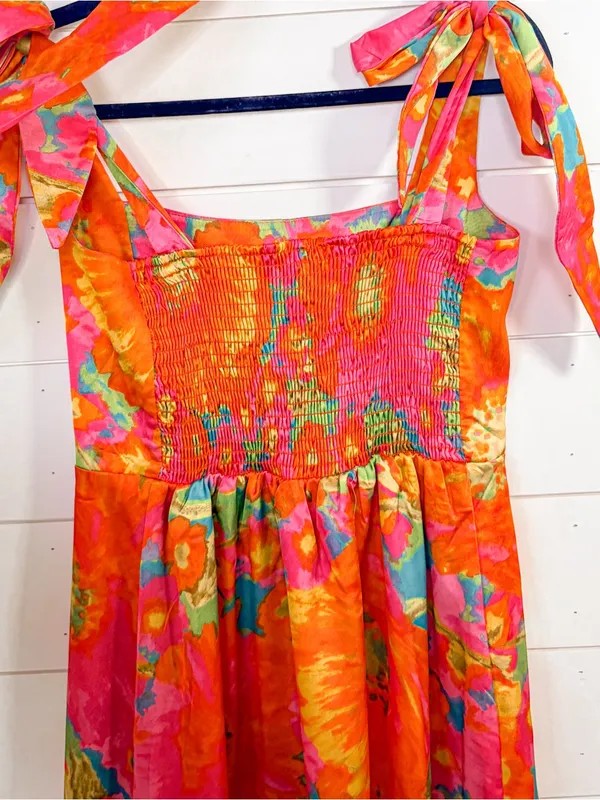 Show Me Your Mumu Garden Midi Dress Miss Malibu, EUC, Medium, MSRP $198 - Image 9