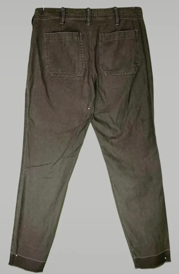 Women’s Abercrombie low rise slim, grey dark washed size 0 preowned - Image 2
