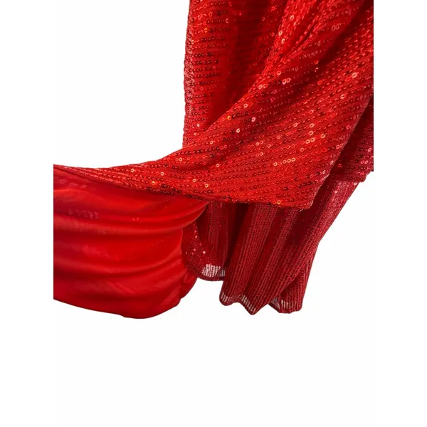 Double Crazy Red Sequin Dress - Image 10