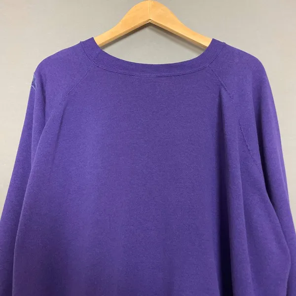 Vintage Sweatshirt Abstract Applique Pattern Small FLAWS Women Plus‎ Size XXXL - Image 6