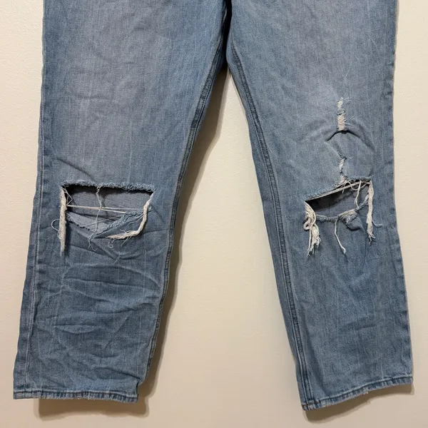 Abercrombie & Fitch The Ankle Straight Ultra High Rise Jeans Size 33 / 16 - Image 5