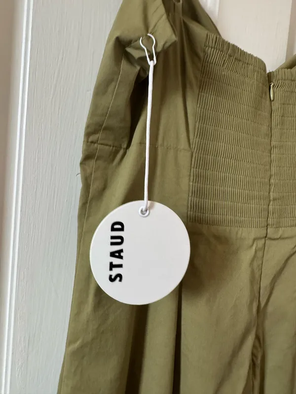Staud Olive Green Dress - Image 5
