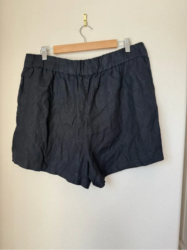 J. Crew Tropez short in linen Black Size XL - Image 3