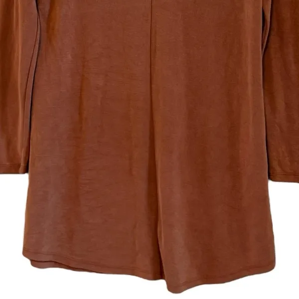 Abercrombie & Fitch Shirt Dress Long Sleeve Mini Dress Sz Small Tan Brown - Image 7