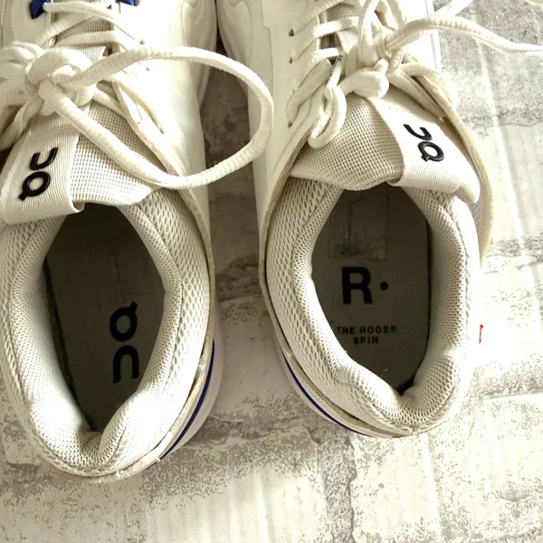 On Cloud The Roger Spin White Indigo Mesh CloudTec Speedboard Tennis Athletic Sneaker - Image 7