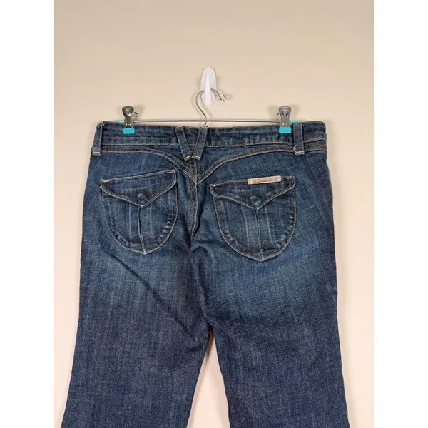 William‎ Rast Madison Vintage Trouser Jeans Dark Wash Flare Low Rise Size 27 USA - Image 5