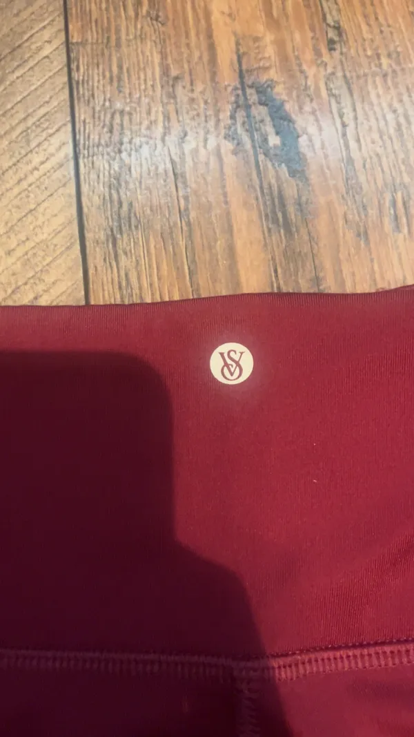 Victoria's Secret High-Waisted Burgundy Leggings - Image 6
