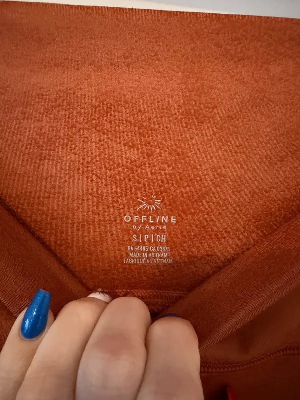 Aerie Burnt Orange Leggings - Image 3