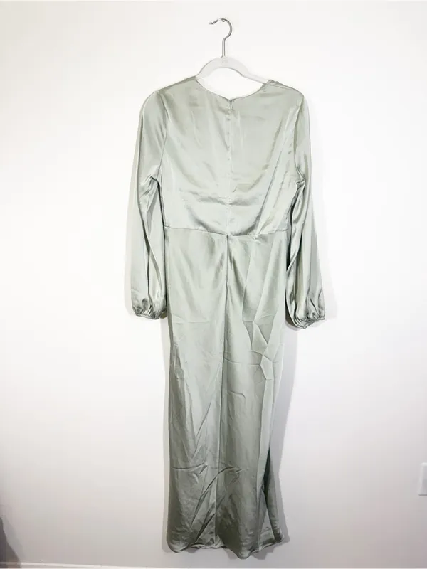 NWT Billy J Amara Maxi Dress Sage Green Olive Size 12 - Image 5