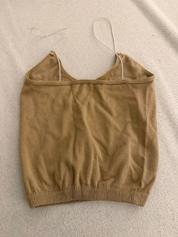 Free People Intimately Tank gold sparkle xs/s - Image 2