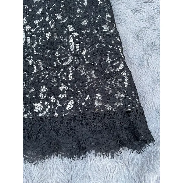 White House Black Market Black Lace Dress Strapless Cocktail Formal Sz 4 Small - Image 12