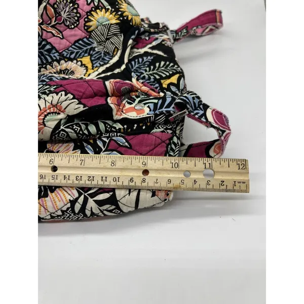 Vera Bradley Shoulder Bag Womens Medium Multicolor Quilted Floral Zip Pockets - Image 8