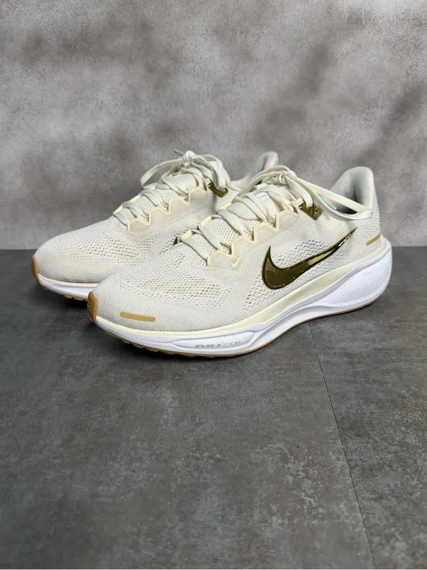 Nike Air Zoom Pegasus 41 Women's Running Shoes Light Pumice Metallic Gold Size 9 - Image 3