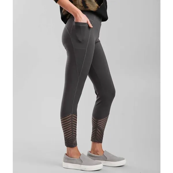 BKE Core High Waisted‎ Active Legging Charcoal gray Sz S - Image 3