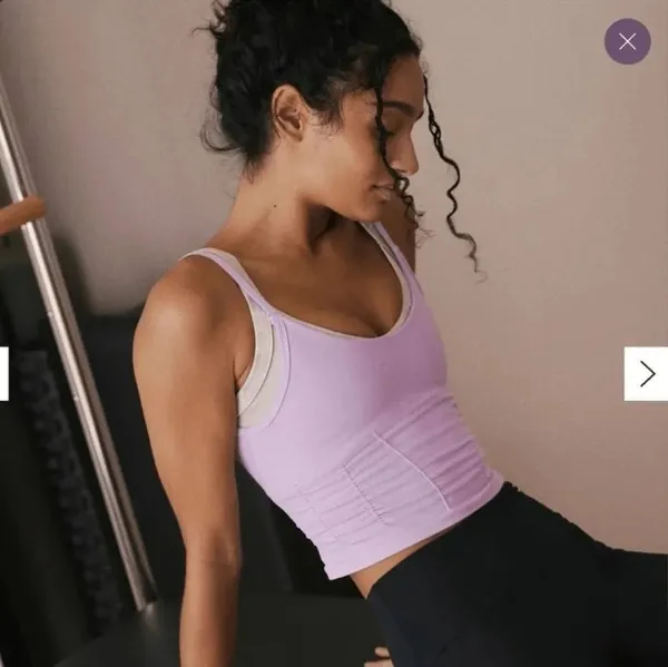 Free People Movement Good Karma Ruched Crop Tank - Image 2