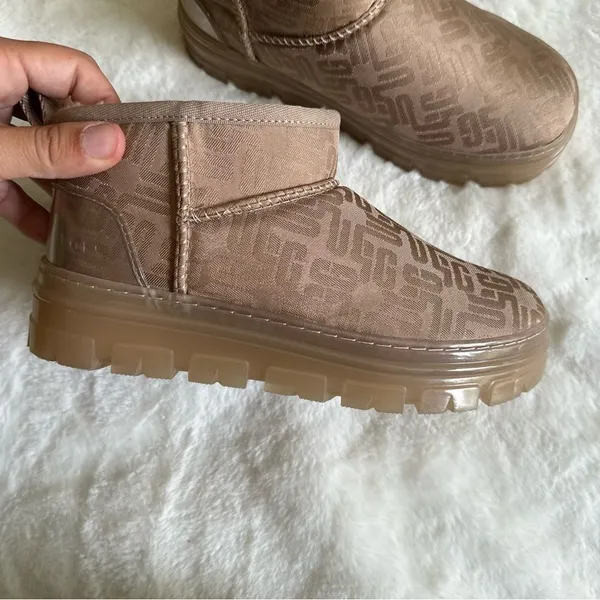 UGG Classic Ultra Mini Monogram Boots Women’s Size 5 - Image 3