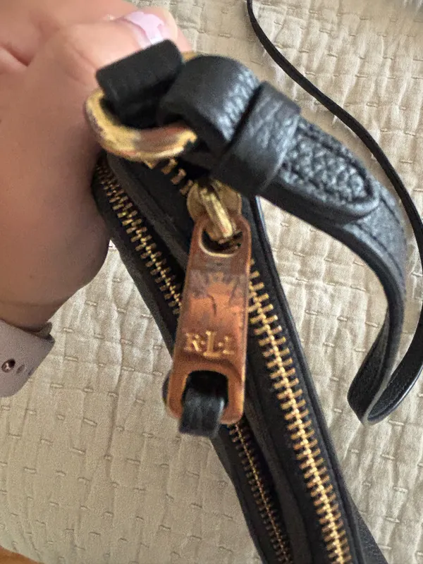 Ralph Lauren Bag Shoulder Black Leather - Image 8