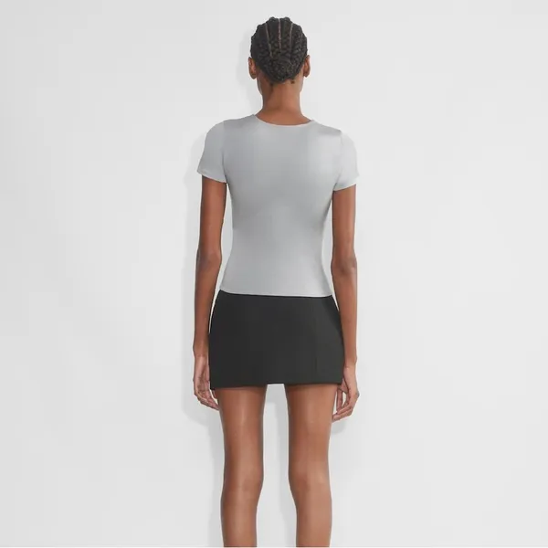Aritzia Contour Crewneck Tee - Gray - Image 3