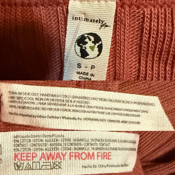 NEW Free People Intimately Womens Shirt Good Feels Pullover Chutney Size Small - Image 2