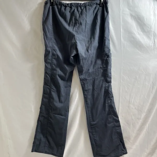 Cherokee Gray Scrub Pants Womens S/CH/P 32" Inseam 30" Elastic Waist Medical - Image 2