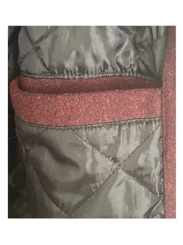 PacSun ࿊ DFW Varsity Patchwork Faux Leather Jacket ࿊ Burgundy ࿊ Men S ࿊ Women M - Image 14