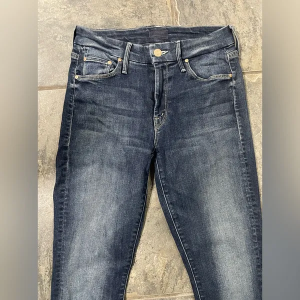 MOTHER‎ The Looker Crop On the Edge Jeans Sz 25 - Image 2