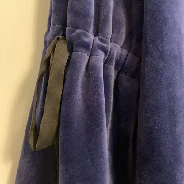 Sanctuary Royal Blue Velvet Tie Bell Sleeve Top - Image 3
