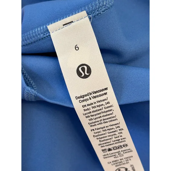 lululemon Glow Up -High-Rise Tight Size 6 25” Pool new with tags Authentic - Image 3