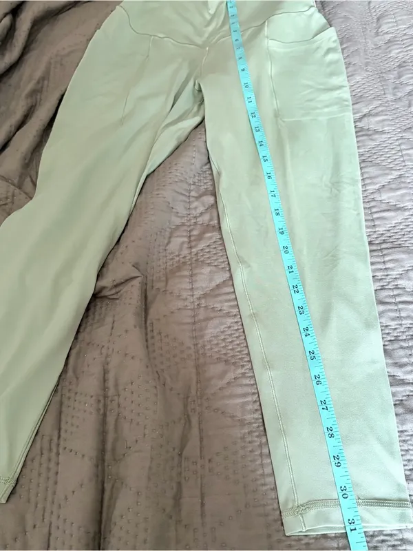 Aerie OFFLINE Real Me High Rise 7/8 Leggings Green Medium Short Inseam - Image 8
