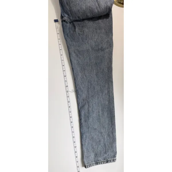 Princess‎ Polly High Waisted Straight Leg Distressed Knee Rip Jeans Light Wash 2 - Image 9