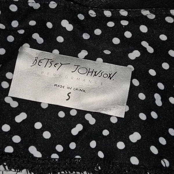 NWT Betsey Johnson Womens Black Polka Dot‎ Leggings Small - Image 3