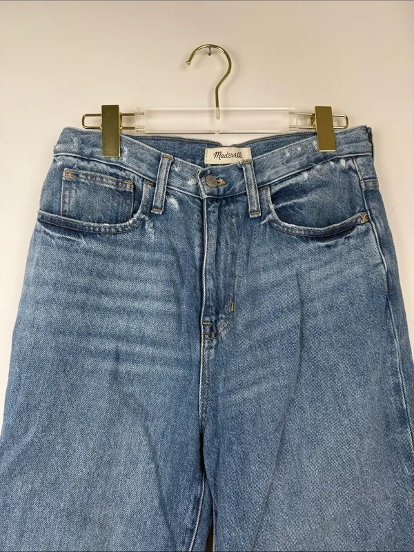 Madewell The Mom Jeans in Foster Wash High Rise Slightly Distressed Size 26 - Image 2