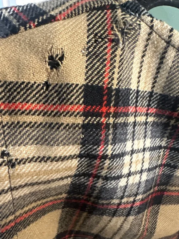 Vintage Browns of Bermuda Plaid Pure New Wool Vest US 12 Made England Old Money - Image 5