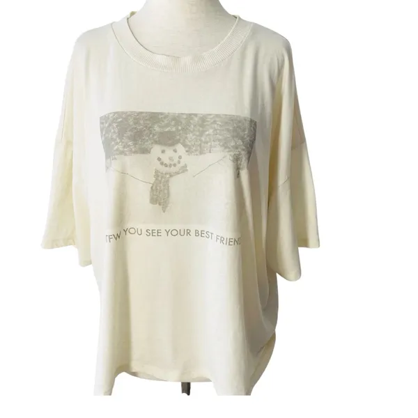 AMERICAN EAGLE Snow Man Best Friend Tee - Image 2