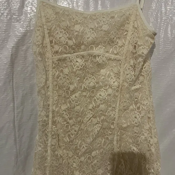 Kimchi Blue Cream Liliana Lace Midi Dress Size Medium $89 - Image 3