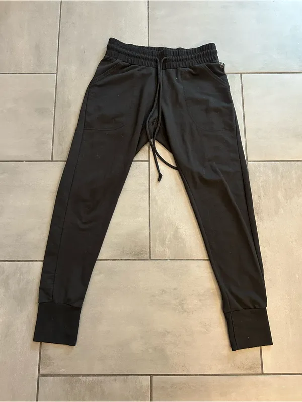 Free People Sunny Skinny Sweatpants In Black - Image 2