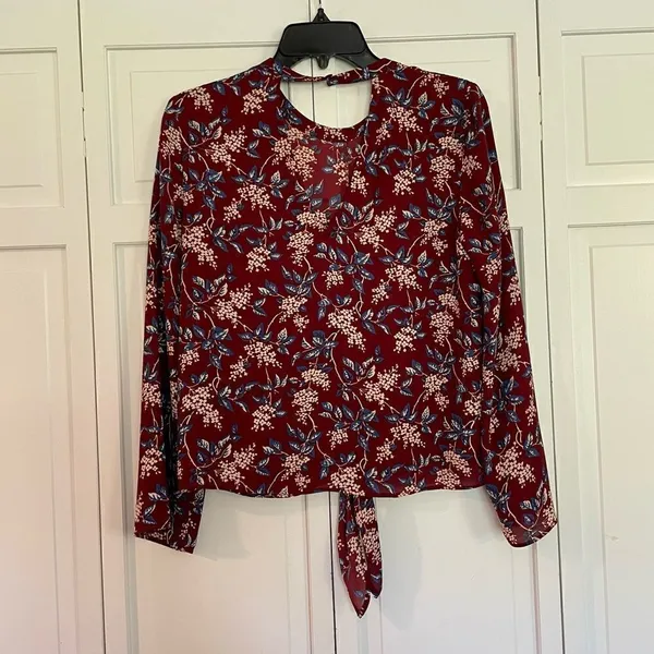 Madewell floral tie front top - Image 5