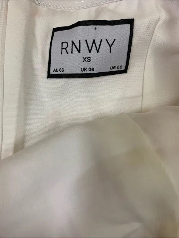 RNWY Jade Acadia Floral Strapless Midi Dress XS Pink Orange Y2K Party Cocktail - Image 5