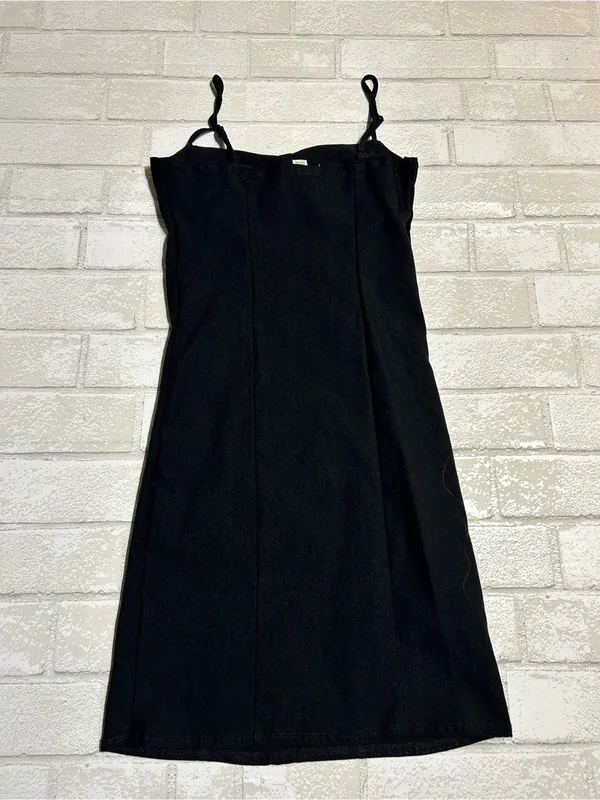 Garage Classic Black Spaghetti-Strap Bodycon Dress - Image 2