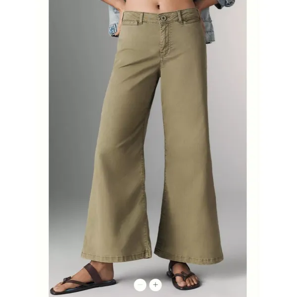 Anthropologie Pilcro Crop Wide-Leg Pants - Image 2