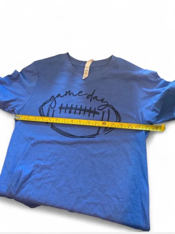 Bella + Canvas Football Game Day T-Shirt - Image 7