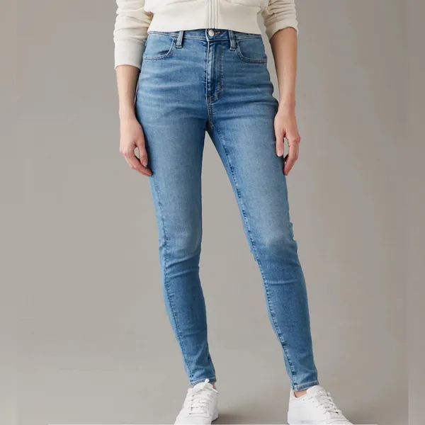 American Eagle Super High Rise Jeggings SZ 12 - Image 2