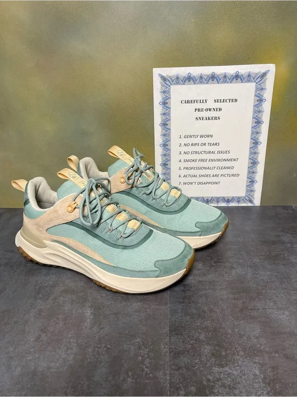 Timberland Motion Access Waterproof Women's Trail Sneakers Green/Tan Size 10 - Image 2